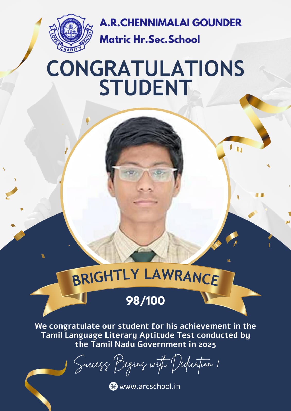 Brightly Lawrance - Tamil Language Literary Aptitude Test