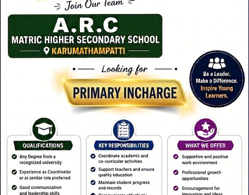 ARC Hiring Primary Incharge